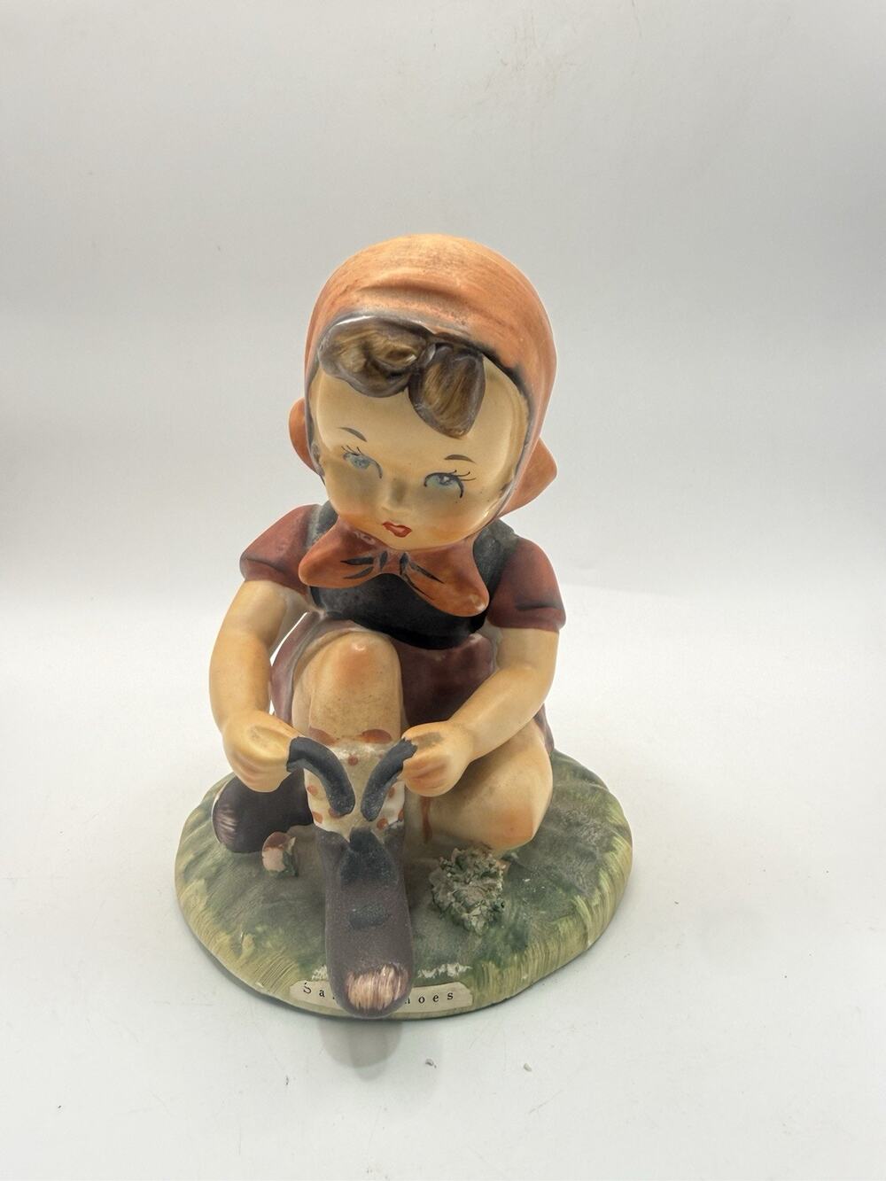 Vintage Erich Stauffer Sandy Shoes Girl Figurine 55/1554 Japan Arnart 5.5โ *